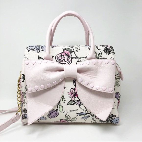 betsey johnson bow satchel